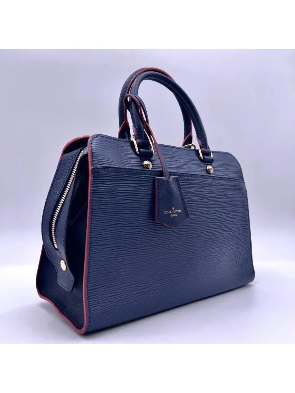 Louis Vuitton Epi Vano MM Handbag Navy